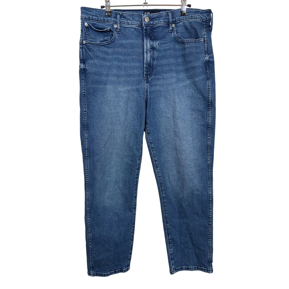 GAP Vintage Slim Jeans Womens 16/33R Blue High Rise Stretch